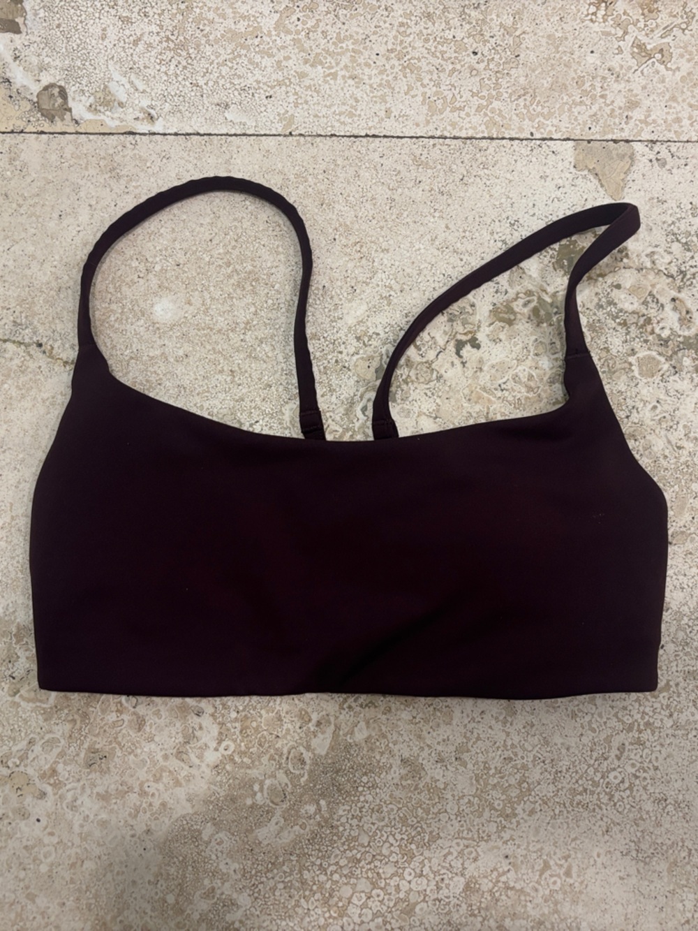 lululemon athletica Burgundy Strappy Crop Bralette